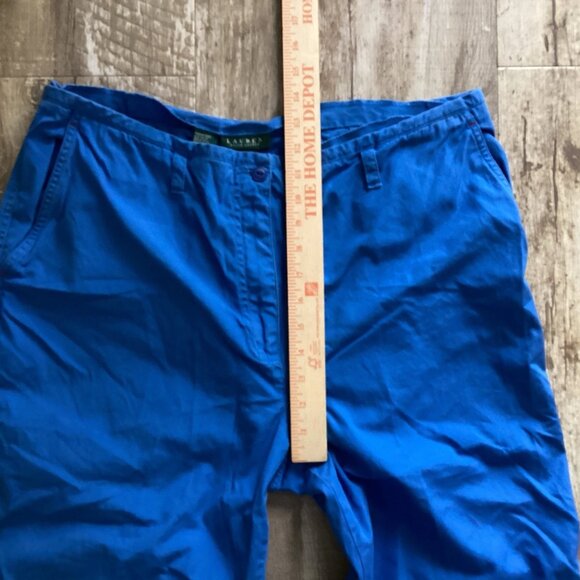 Lauren Ralph Lauren Green Tag High Rise Capri Pants Blue Women’s Size 16 - Picture 5 of 8